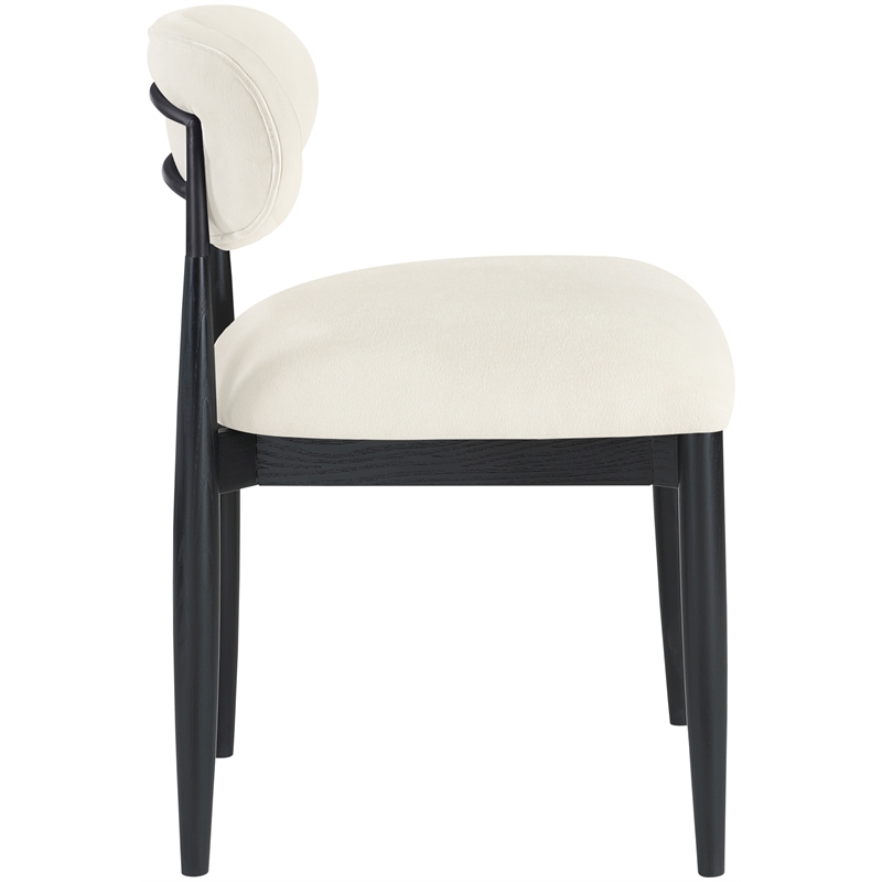 Bowery Hill Contemporary Beige Performance Fabric Dining Side Chair (Set of 2)
