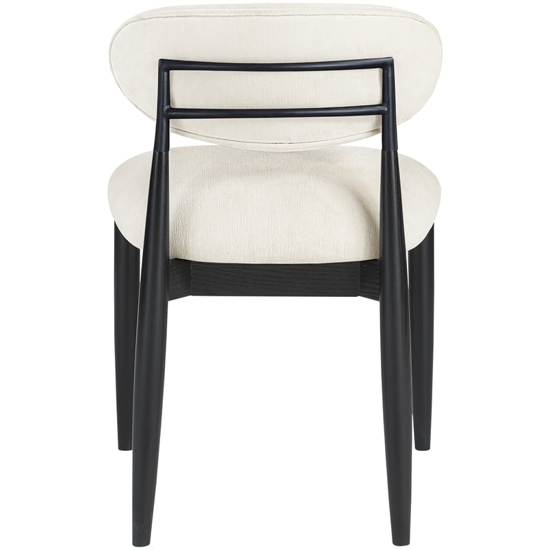 Bowery Hill Contemporary Beige Performance Fabric Dining Side Chair (Set of 2)