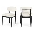 Bowery Hill Contemporary Beige Performance Fabric Dining Side Chair (Set of 2)