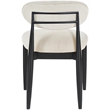 Bowery Hill Contemporary Cream Performance Fabric Dining Side Chair (Set of 2)