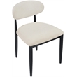 Bowery Hill Contemporary Cream Performance Fabric Dining Side Chair (Set of 2)