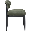 Bowery Hill Contemporary Olive Performance Fabric Dining Side Chair (Set of 2)