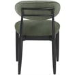 Bowery Hill Contemporary Olive Performance Fabric Dining Side Chair (Set of 2)