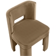Bowery Hill Contemporary Beige Velvet Performance Fabric Dining Chair (Set of 2)