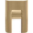 Bowery Hill Contemporary Camel Velvet Performance Fabric Dining Chair (Set of 2)