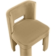 Bowery Hill Contemporary Camel Velvet Performance Fabric Dining Chair (Set of 2)