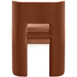Bowery Hill Cognac Velvet Performance Fabric Dining Chair (Set of 2)