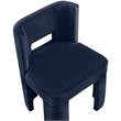 Bowery Hill Contemporary Navy Velvet Performance Fabric Dining Chair (Set of 2)