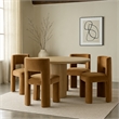 Bowery Hill Saddle Velvet Performance Fabric Dining Chair (Set of 2)