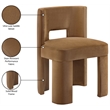 Bowery Hill Saddle Velvet Performance Fabric Dining Chair (Set of 2)