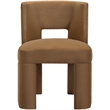Bowery Hill Saddle Velvet Performance Fabric Dining Chair (Set of 2)