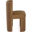 Bowery Hill Saddle Velvet Performance Fabric Dining Chair (Set of 2)