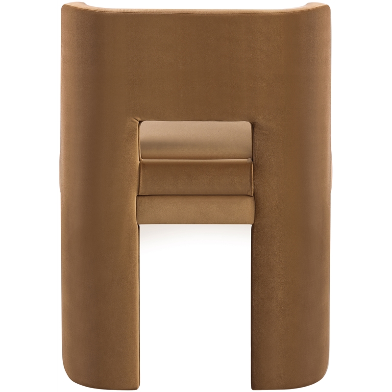 Bowery Hill Saddle Velvet Performance Fabric Dining Chair (Set of 2)