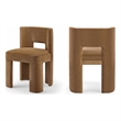 Bowery Hill Saddle Velvet Performance Fabric Dining Chair (Set of 2)
