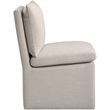 Bowery Hill Contemporary Beige Linen Textured Fabric Dining Chair (Set of 2)
