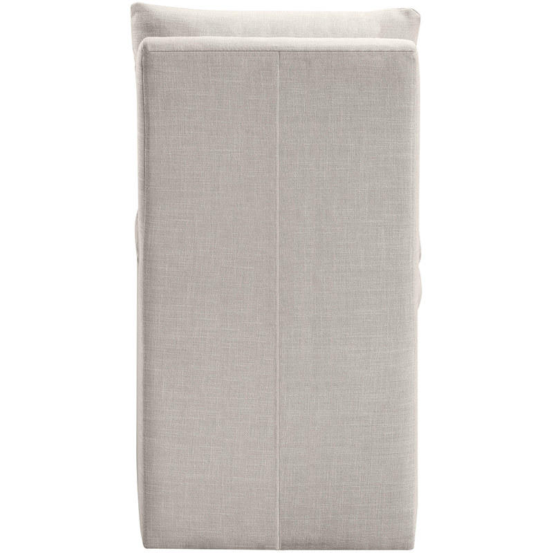 Bowery Hill Contemporary Beige Linen Textured Fabric Dining Chair (Set of 2)