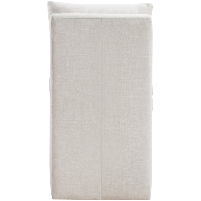 Bowery Hill Contemporary Cream Linen Textured Fabric Dining Chair (Set of 2)