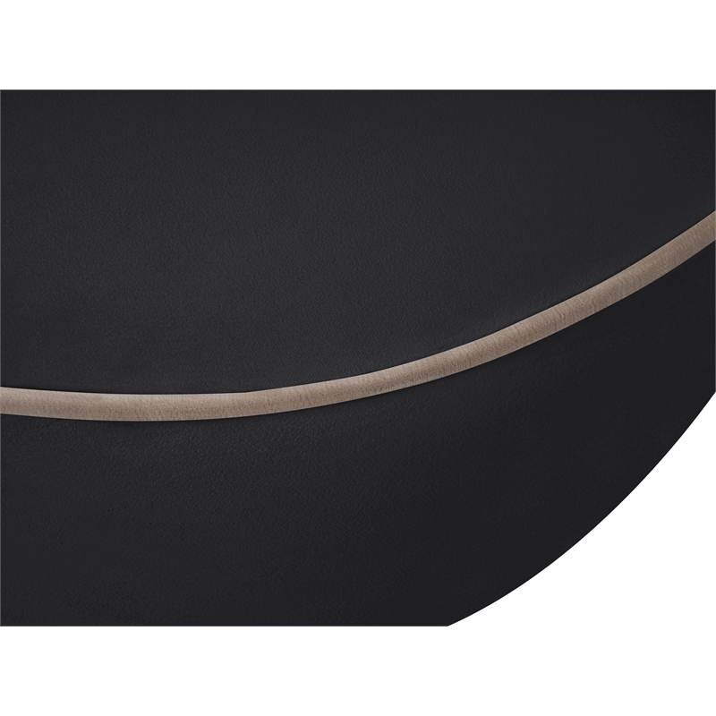 Bowery Hill Contemporary Black Durable Velvet Upholstered Chair