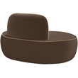Bowery Hill Contemporary Brown Durable Velvet Upholstered Chair