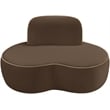 Bowery Hill Contemporary Brown Durable Velvet Upholstered Chair