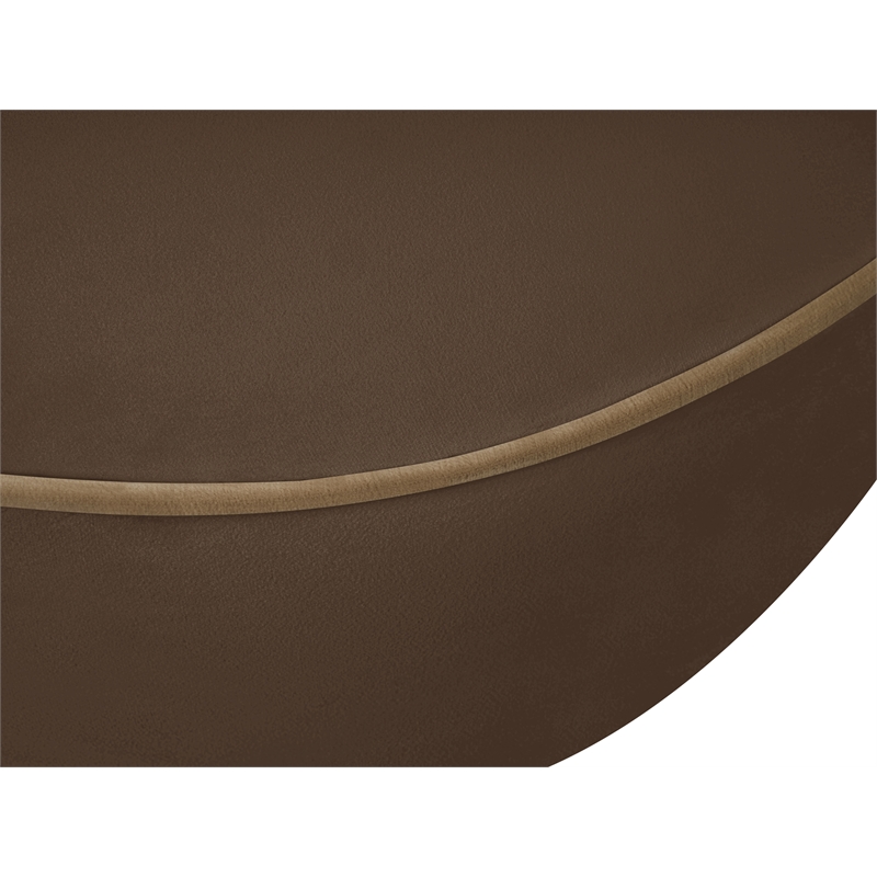 Bowery Hill Contemporary Brown Durable Velvet Upholstered Chair