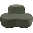 Bowery Hill Contemporary Green Durable Velvet Upholstered Chair