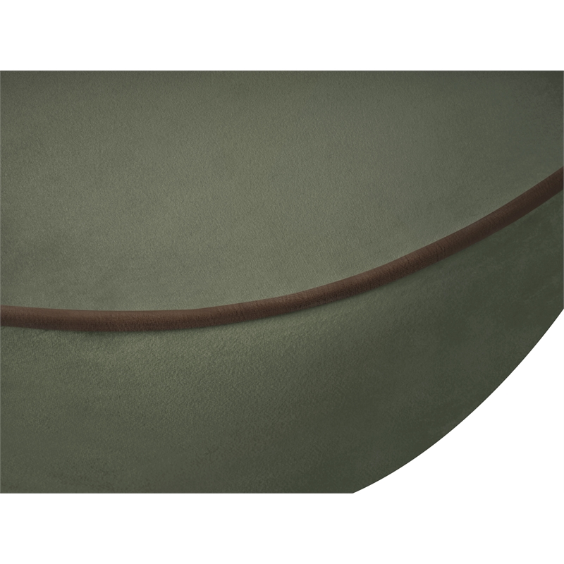 Bowery Hill Contemporary Green Durable Velvet Upholstered Chair