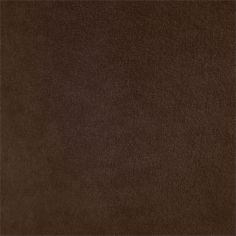 Bowery Hill Contemporary Brown Velvet Upholstered Dining Chair (Set of 2)