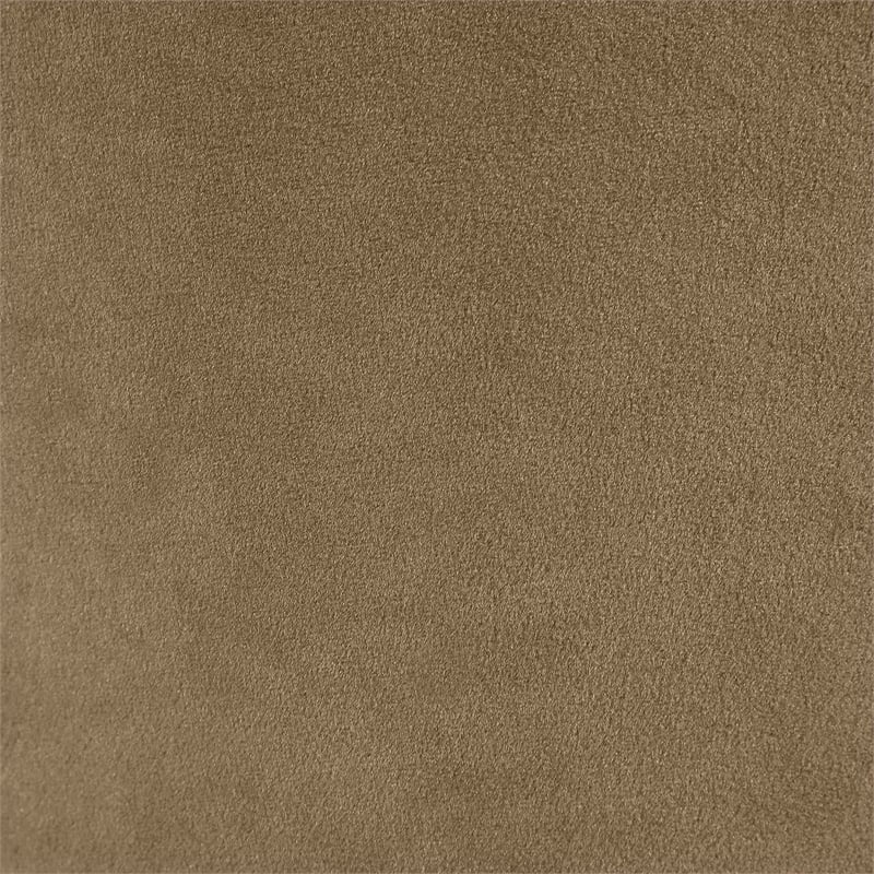 Bowery Hill Contemporary Beige Velvet Upholstered Dining Chair (Set of 2)
