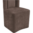 Bowery Hill Contemporary Soft Brown Chenille Fabric Dining Chair