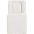 Bowery Hill Contemporary Soft Cream Chenille Fabric Dining Chair