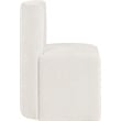 Bowery Hill Contemporary Soft Cream Chenille Fabric Dining Chair