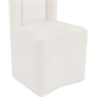 Bowery Hill Contemporary Soft Cream Chenille Fabric Dining Chair