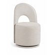 Bowery Hill Contemporary Beige Linen Textured FabricDining Chair (Set of 2)