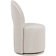 Bowery Hill Contemporary Beige Linen Textured FabricDining Chair (Set of 2)