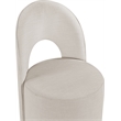 Bowery Hill Contemporary Beige Linen Textured FabricDining Chair (Set of 2)