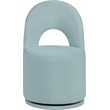 Bowery Hill Contemporary Lt Blue Linen Textured FabricDining Chair (Set of 2)