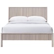 Bowery Hill Mid-Century Modern Rich Natural Solid Wood Full Bed