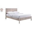 Bowery Hill Mid-Century Modern Rich Natural Solid Wood Full Bed