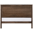 Bowery Hill Mid-Century Modern Rich Walnut Solid Wood Queen Bed