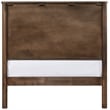 Bowery Hill Mid-Century Modern Rich Walnut Solid Wood Twin Bed