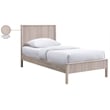 Bowery Hill Mid-Century Modern Rich Natural Solid Wood Twin Bed