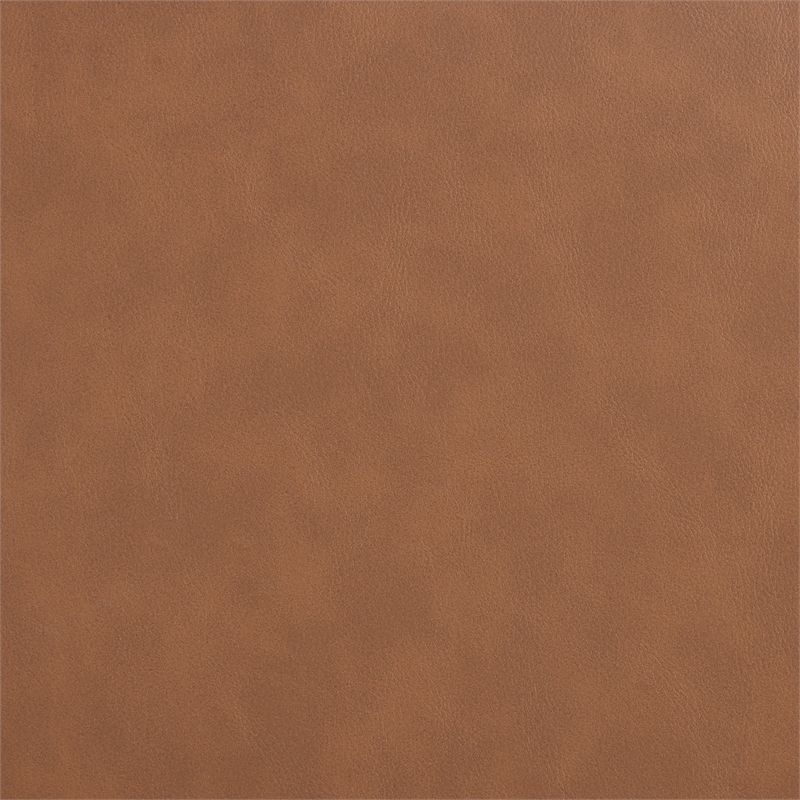 Bowery Hill Contemporary Cognac Vegan Leather Upholstered Dining Chair