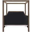 Bowery Hill Contemporary Taupe Durable Velvet Upholstered Full Bed