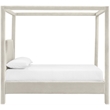 Bowery Hill Contemporary Cream Durable Velvet Upholstered Queen Bed