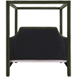 Bowery Hill Contemporary Green Durable Velvet Upholstered Queen Bed