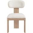 Bowery Hill Contemporary Natural Linen Textured Fabric Dining Chair (Set of 2)