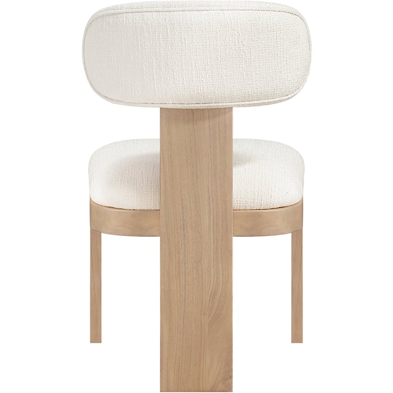Bowery Hill Contemporary Natural Linen Textured Fabric Dining Chair (Set of 2)