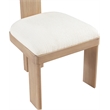 Bowery Hill Contemporary Natural Linen Textured Fabric Dining Chair (Set of 2)