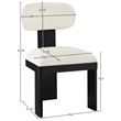 Bowery Hill Contemporary Black Linen Textured Fabric Dining Chair (Set of 2)